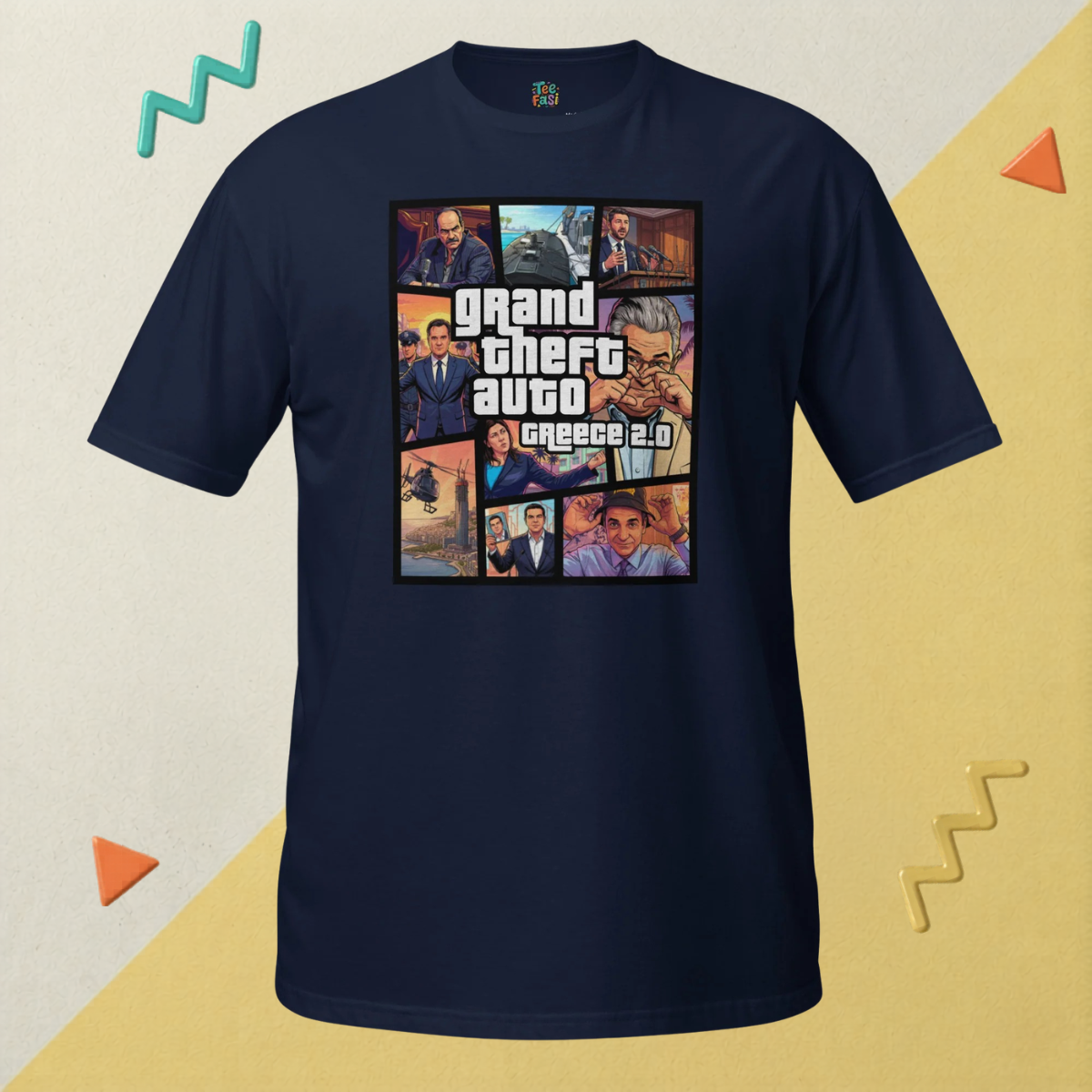 GTA Greece 2.0 T-Shirt – Navy